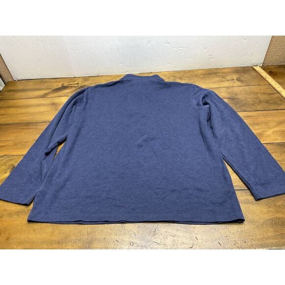 Mizzen + Main Sweater Mens XL Trim Blue 1/4 Zip Pullover Performance Golf - Picture 8 of 8